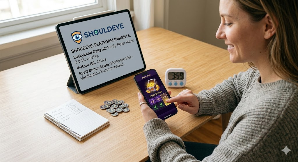LuckyLand Slots Daily Sweeps Bonus: How It Works & What to Verify