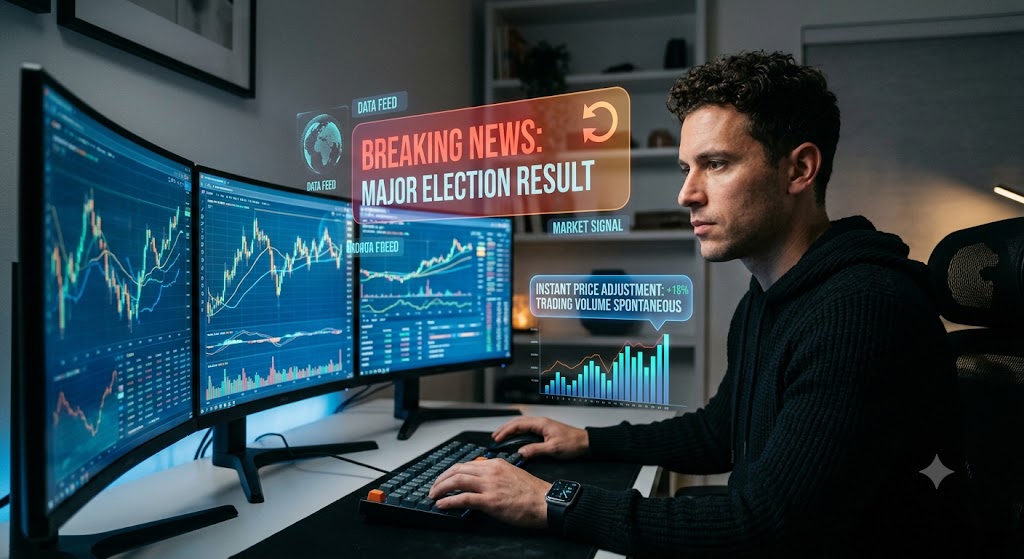 How News Headlines Move Prediction Market Prices in Real Time