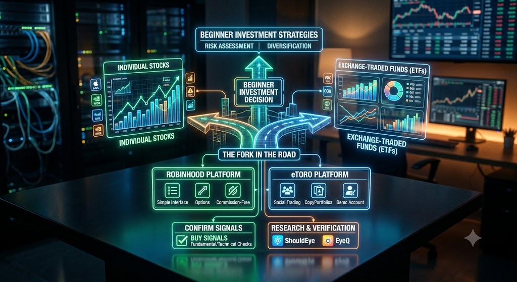 Stocks vs ETFs for Beginners on Robinhood or eToro – A Verification Guide