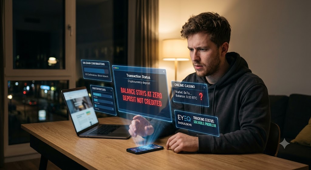 Crypto Sent, Casino Didn’t Credit It — What to Check Before You Panic