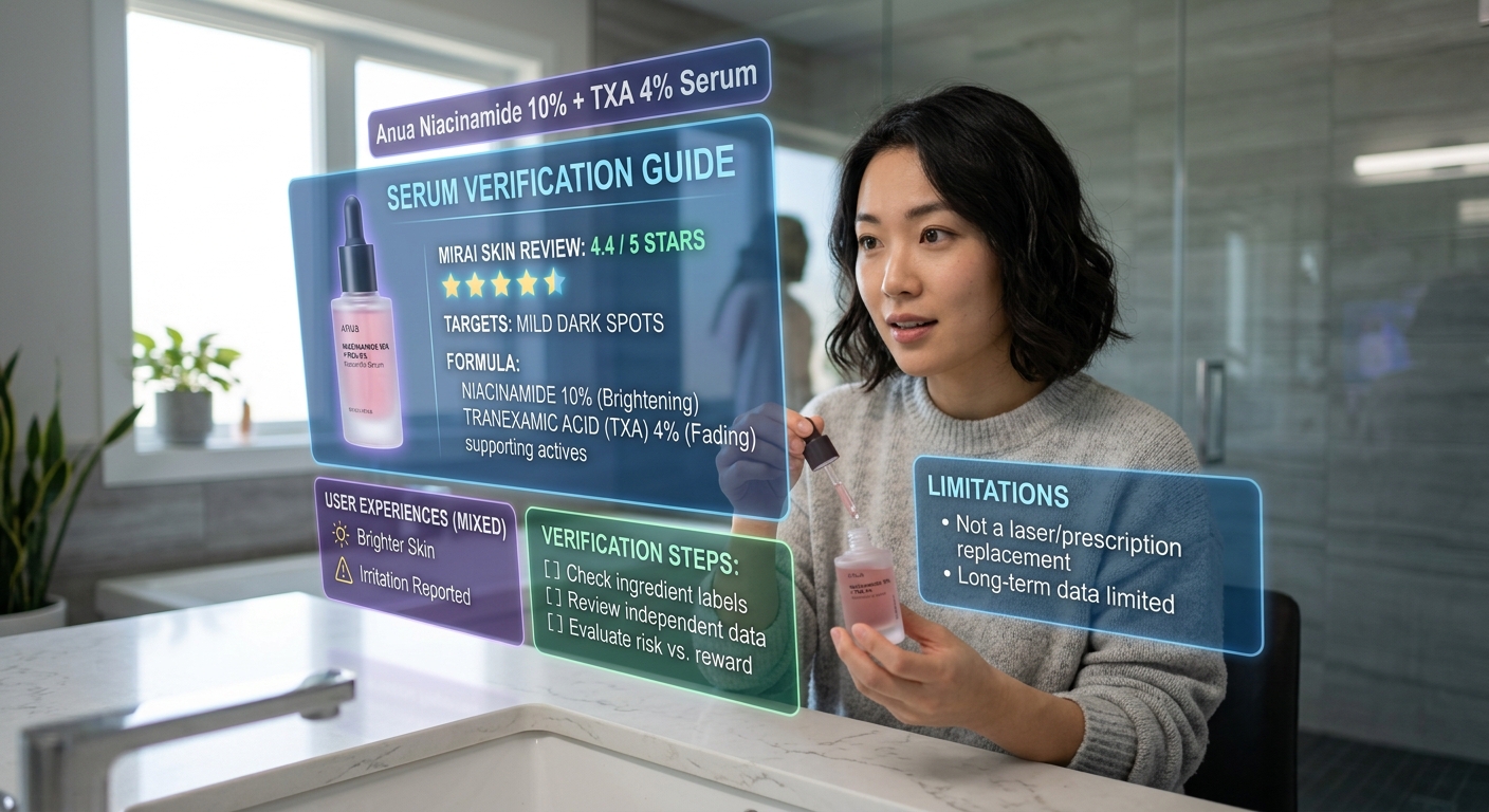 Anua Niacinamide 10% + TXA 4% Serum Review: What to Verify Before You Buy