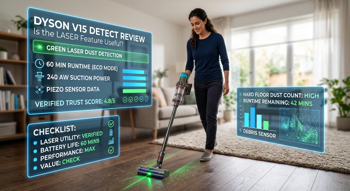 Dyson V15 Detect Review: Does the Green Laser Really Boost Cleaning?