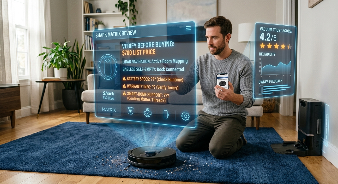 Shark Matrix Robot Vacuum Review: What to Verify Before You Buy