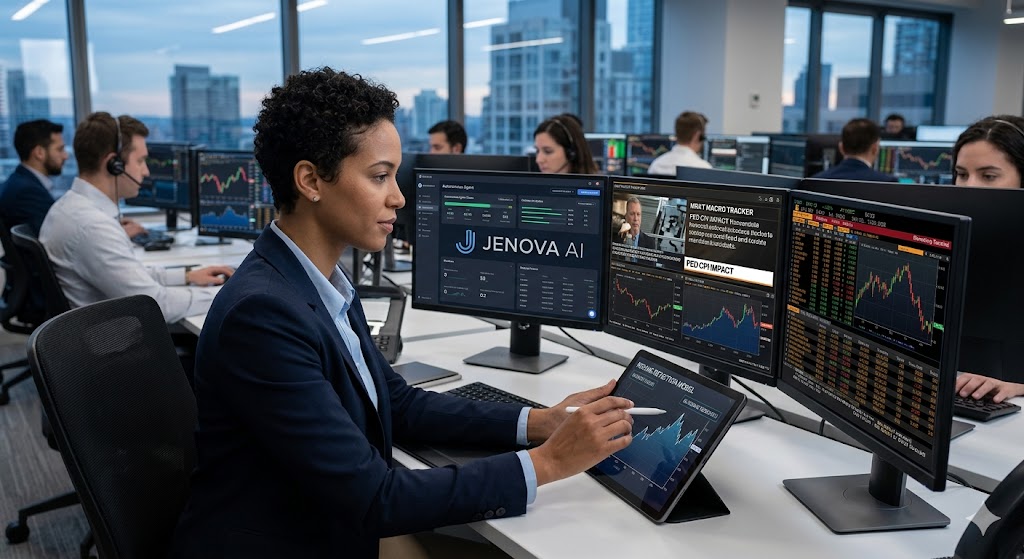 An analyst compares various crypto intelligence platforms in a focused work session